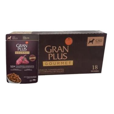 Imagem de Ração Úmida Cães Gourmet Ovelha Sachê 100g 18un Granplus