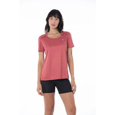 Imagem de Camiseta de Treino Feminina Mizuno Soul Fit, Vermelho, GG