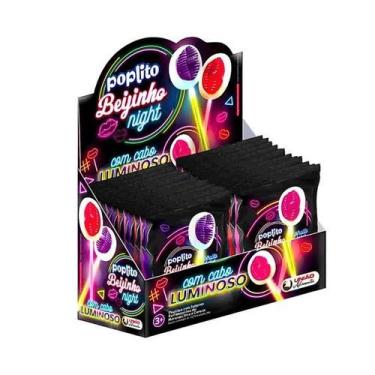 Imagem de Pirulito Beijinhos que Brilha no Escuro 24 Unidades Frutas - Audaz Foo