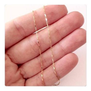 Imagem de Pulseira Cadeado 20cm De Ouro 18k 750 Maciça - RD Magazine