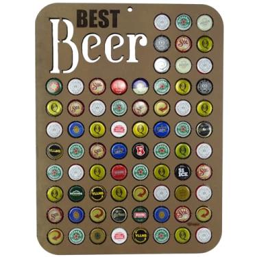 Imagem de Quadro porta tampinhas garrafa porta tampa cerveja