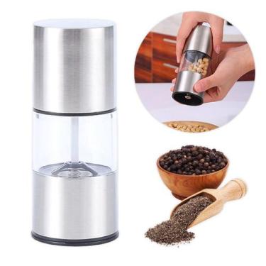 Imagem de Moedor de Pimenta e Sal Manual Gourmet Aço Inox - shop mix