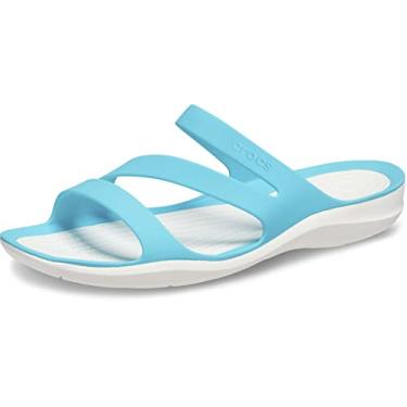 Imagem de Crocs Sandália Swiftwater, Branco/Digital Aqua, 33