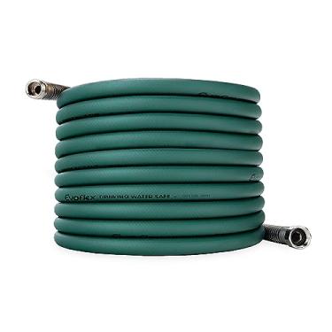 Imagem de Camco Mangueira de água potável extra flexível EvoFlex 50 pés | ID de 1,5 cm | Verde | 22585