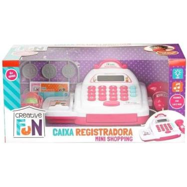 Imagem de Caixa Registradora Infantil Rosa Mini Shopping BR1182 - Multikids