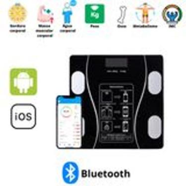 Imagem de Balança Digital Corporal Bioimpedancia Aplicativo Bluetooth 180 Kg - S