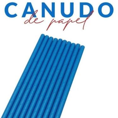 Imagem de 100 Canudos De Papel Topo de Bolo Cabo Pão de Mel e Pirulito - Festa n