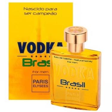 Imagem de Vodka Brasil Amarelo Paris Elysees Perfume Mascuilino de 100 Ml