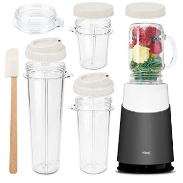 Imagem de Tribest PB-430GY-A Personal Blender II, Mason Jar Ready Personal Blender with Mason Jar Mug, Cinza