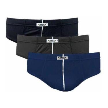Imagem de Kit 09 Cuecas Slip Tradicional Microfibra Conforto Nawes - NAWES , P, 