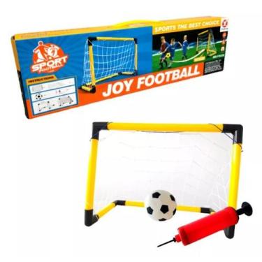 Imagem de Mini Gol Trave Goleiro Com Rede Bola Bomba De Ar - CMZ