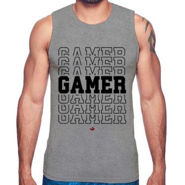 Imagem de Regata Gamer - Foca na Moda, Cinza, GG