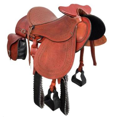 Imagem de Sela Australiana com cabeça e alforge SV33002 - Havana - Selaria Verte