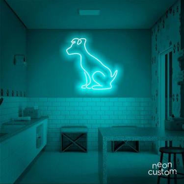 Imagem de luminaria letreiro Neon Led Dog Sentado 02 100x100 luminoso decoração 