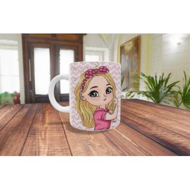 Imagem de Caneca de Porcelana - Bonequinha - Linda, incrível, única e guerreira 