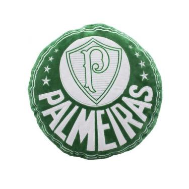 Imagem de Almofada Brasão (Fibra) Palmeiras - mileno