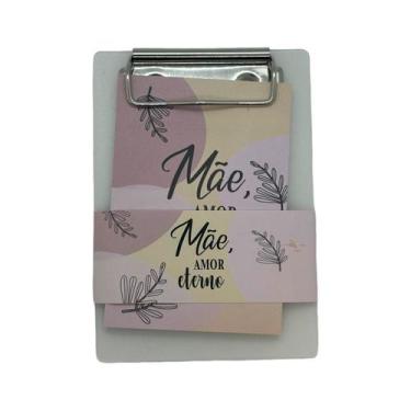 Imagem de Bloco para Anotação com Prancheta - Mãe, Amor Eterno - 9,6x13,5cm  - 1
