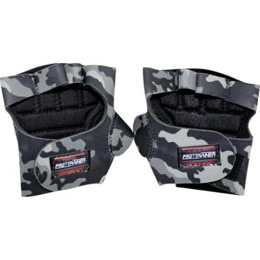 Imagem de Luva Com Polegar P/ Treino Palma Da Mão Couro Musculação - Pro Trainer