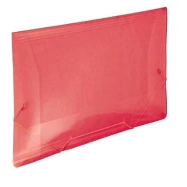 Imagem de kIT COM10- Pasta Aba com Elástico Oficio. - DAC,  vermelho