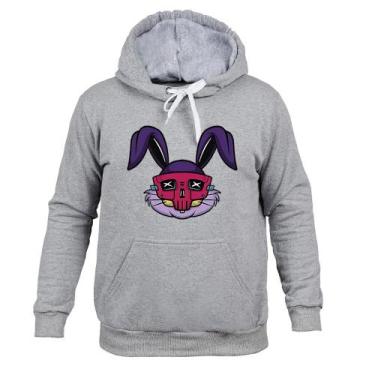 Imagem de Moletom 100% Algodão Canguru Coelinho - Surprass, Cinza, P