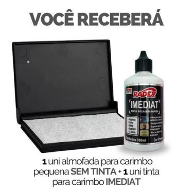 Imagem de Kit Tinta Refil + Almofada Carimbo Alto Rendimento - Escolha Seu Kit -