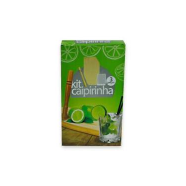 Imagem de Kit Caipirinha Com 3 PeÇAs Madeira Pinus - ATACADÃO DO ARTESANATO MDF