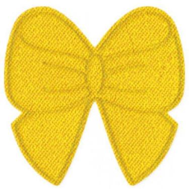 Imagem de Aplicação de Cetim Lacinho - 5 Apliques - Marilda, 101 - AMARELO