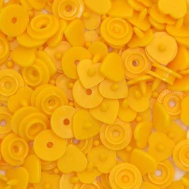 Imagem de Botão de Pressão Coração Plástico Ritas 10mm - 50 Unidades, AMARELO OU