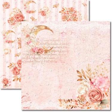 Imagem de Papel para Scrapbook Sandra Família Arte Fácil Rosê 4 - SC-852