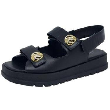 Imagem de Sandália Feminina Flatfom Casual Conforto Lia Line-Feminino