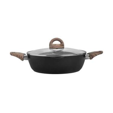 Imagem de Caçarola Baixa com Tampa Tognana Jungle Black, Preto, 26 cm