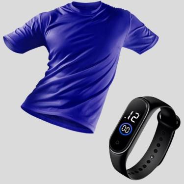 Imagem de Camiseta Dryfit Masculina Premium Relógio Digital Esportivo - Genérica