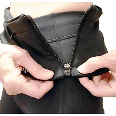 Imagem de Momiji Innovations 2021 – Cinto de corrida com zíper lateral – abertura larga para homens e mulheres, grande capacidade, zíper, sem atrito, fivela, sem atrito, leve, lavável na máquina, resistente à