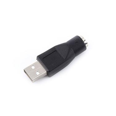 Imagem de Adaptador de cabo USB PS2, 2 peças de adaptadores USB 2.0 A macho para PS/2 fêmea, substituição de teclado USB para PS/2, adaptador adequado para teclado e