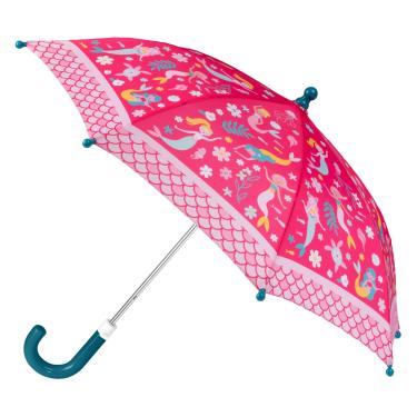 Imagem de Stephen Joseph, Guarda-chuva para bebês e crianças pequenas com fecho sem beliscar e design colorido, sereia rosa, Sereia rosa, One Size, Stephen Joseph Guarda-chuva infantil