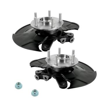 Imagem de labwork 2 peças de substituição da junta de direção dianteira e rolamento do cubo da roda para Honda Civic 2006-2011 698450 698451