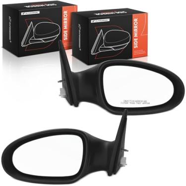 Imagem de A-Premium Par (2) Espelho retrovisor elétrico do lado do motorista e do passageiro - compatível com Nissan Altima 2002 2003 2004 - Espelho retrovisor externo preto não dobrável aquecido - Substituição