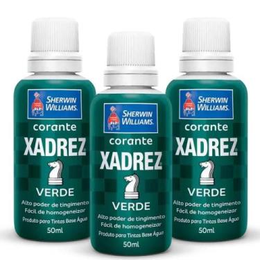 Imagem de Kit 3 Corante Líquido Xadrez Sherwin Williams Tintas Bisnaga Pigmento 