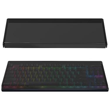 Imagem de Geekria Tenkeyless Capa antipoeira para teclado TKL, capa de acrílico para teclados 80% compactos de 87 teclas, teclado portátil sem fio, compatível com Razer DeathStalker V2 Pro TKL