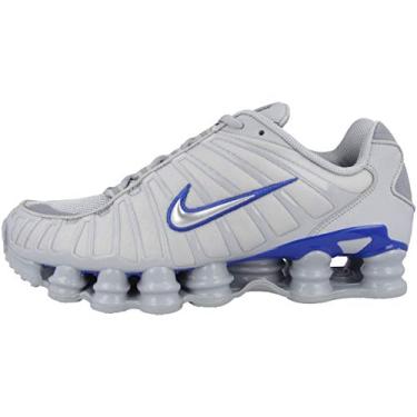 Imagem de Nike Tênis masculino Shox TL (CN0151-001, cinza lobo/azul corredor/prata metálico), Cinza lobo/azul piloto/prata metálica, 42