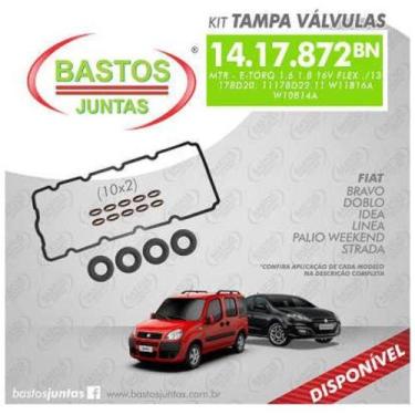 Imagem de Junta da tampa de válvula Fiat Bravo 2010 a 2012 BASTOS