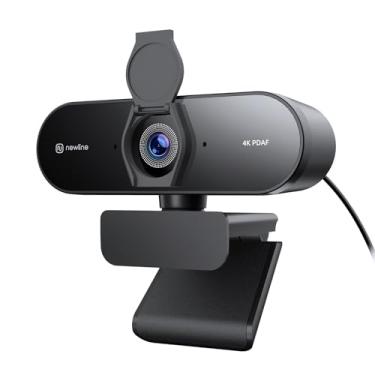 Imagem de Webcam 4K para PC, foco automático PDAF/CDAF, 1080p a 60FPS, 79° FOV, baixa distorção, 2 microfones de redução de ruído, capa de privacidade, plugue e reprodução USB, câmera de PC para Skype, equipes