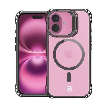 Imagem de Capa case capinha para iPhone 16 - MagSafe AirBag Preta - Gshield
