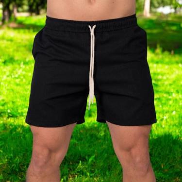 Imagem de Short Shorts Linho Bermuda Mauricinho Slin Verão Masculino - IZZA FERR