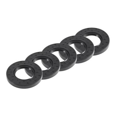 Imagem de REPAIROCK Vedação de óleo universal TC borda dupla W anel de vedação de mola de aço vedação do eixo rotativo 40 x 75 x 10 mm alta pressão NBR borracha preta 5 peças