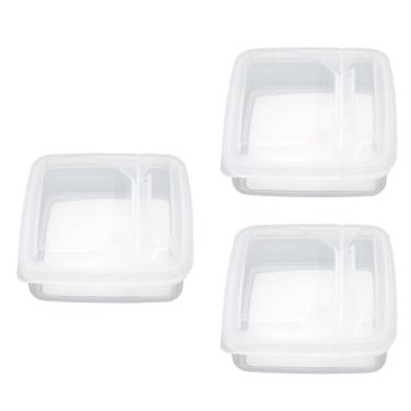 Imagem de Recipiente Com Tampa Articulada para Queijo, Caixas de Armazenamento de Plástico Transparente Com Tampas, Caixas de Armazenamento Empilháveis ​​para Recipiente de Alimentos para