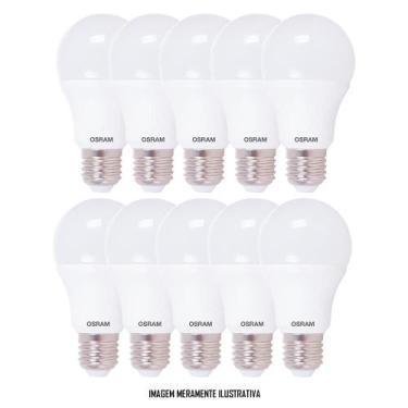 Imagem de Kit de lâmpada de led osram  cla60 8w 6500k branco frio com 10 unidade