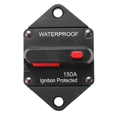 Imagem de GRCFUMO DC 32V disjuntor térmico, disjuntor de amplificador de carro com interruptor, disjuntor de redefinição manual para carro marinho de barco marinho barramento de barramento (150A)