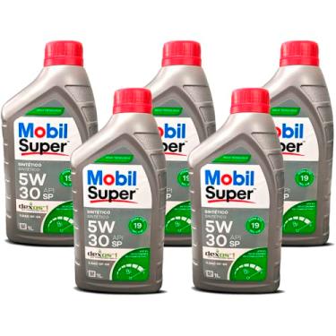 Imagem de Kit Troca 5 L Óleo de Motor Sae 5w30 Mobil Super Dexos 1 Api Sp ilsac Gf-6a Sintetico