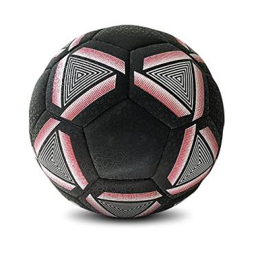 Imagem de Bola de futebol esportiva que brilha no escuro, bola de futebol refletiva tamanho oficial tamanho 4 e tamanho 5, futebol profissional para ambientes internos e externos, perfeita para jogos ou jogos